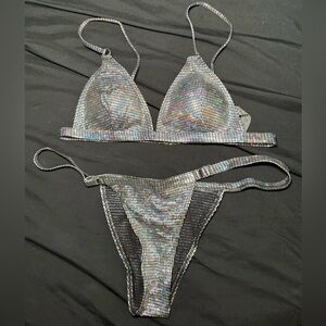 Holographic Bikini Set